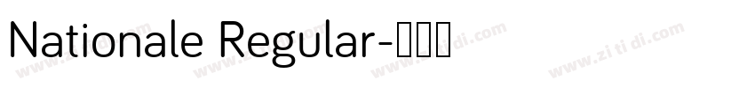 Nationale Regular字体转换